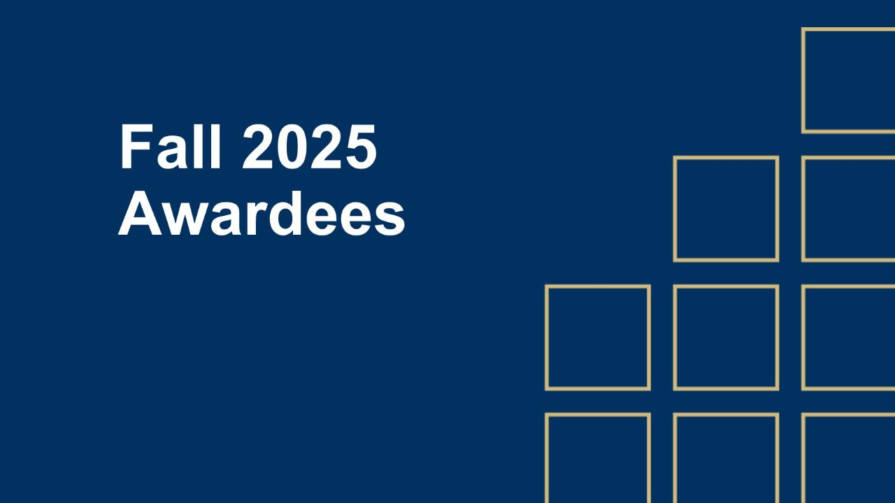 Fall 2025 Research Awardees