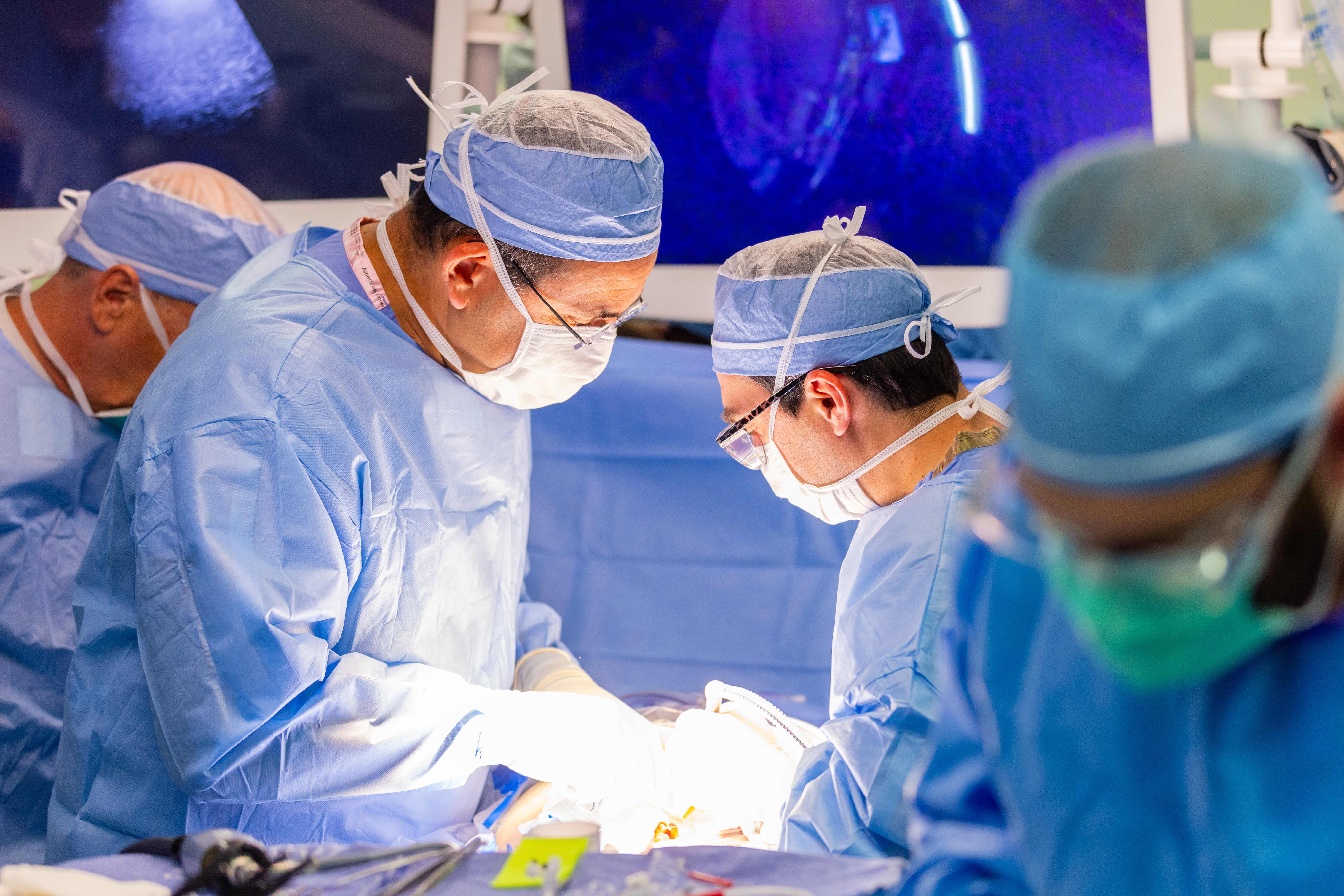 Children's Hospital Colorado surgeons perform a fetoscopic mmc repair.