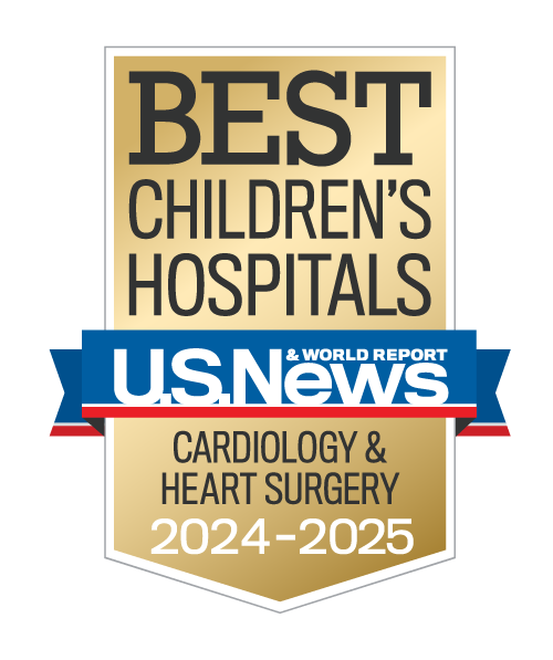 Best Children's Hospital by U.S. News & World Report Cardiology 2021-2 Badge