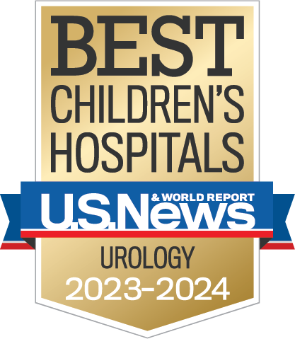 Best Children's Hospital by U.S. News & World Report Urology 2021-2 Badge