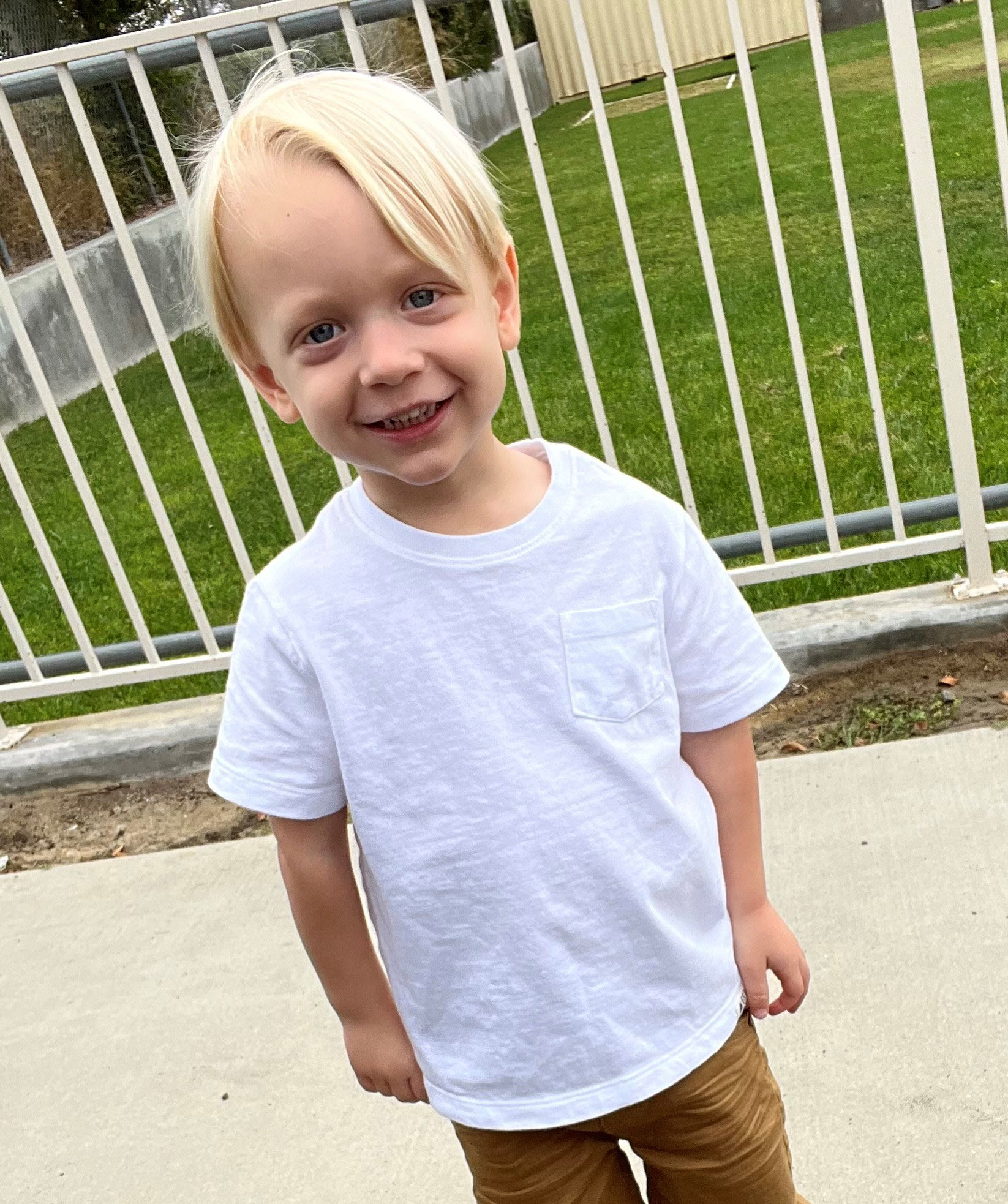 Everett smiling and posing for the camera.