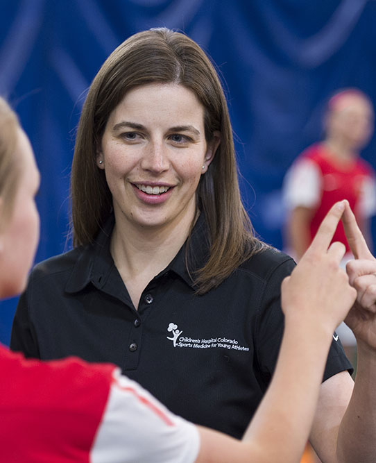 Dr. Julie Wilson of the Sports Medicine Center at Children's Hospital Colorado.