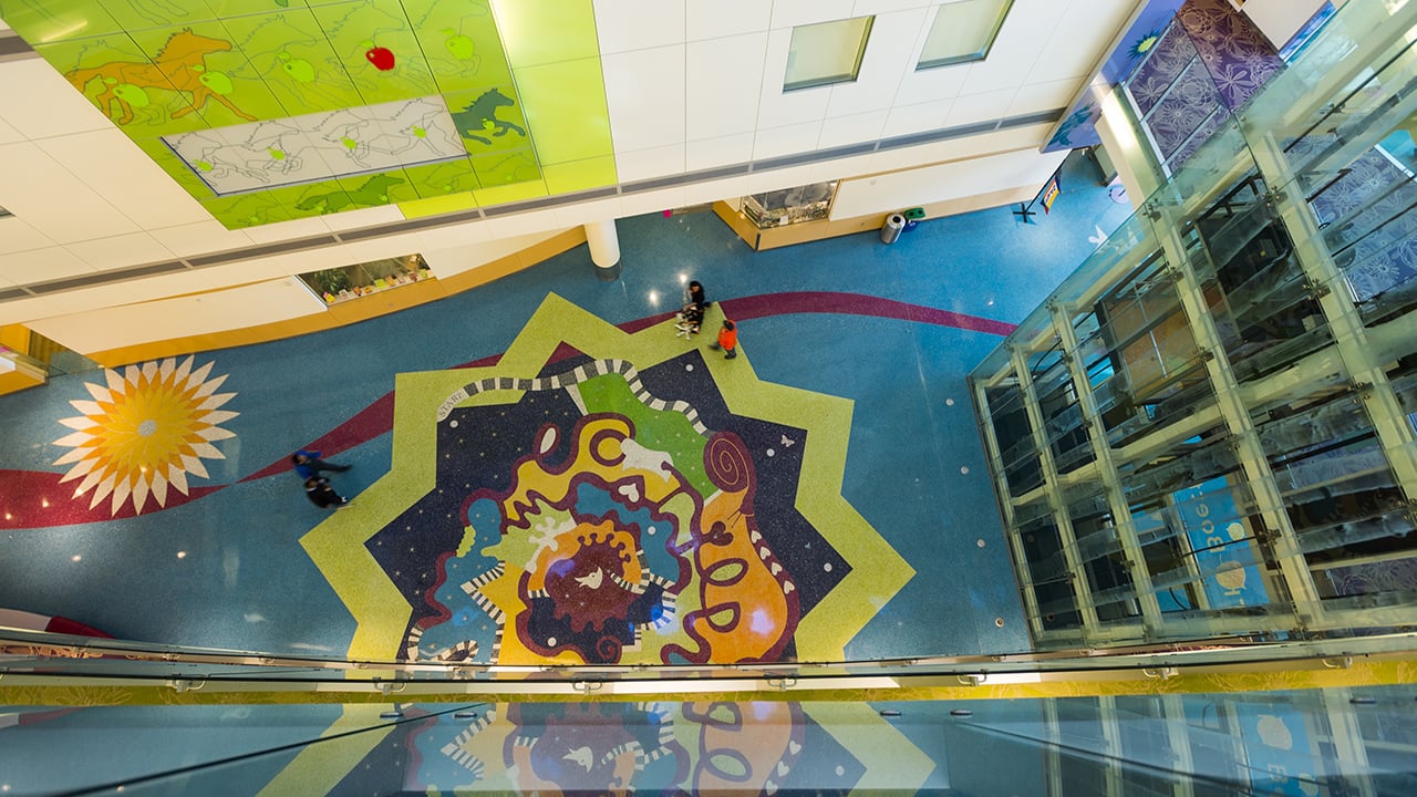 Children’s Hospital Colorado atrium entrance