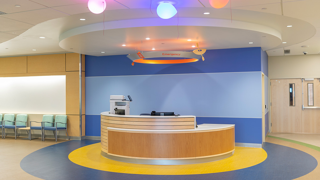 Emergency Department waiting area at Children's Hospital Colorado, Colorado Springs