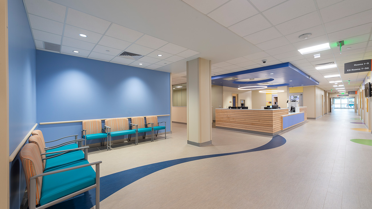 Emergency Department clinical area at Children's Hospital Colorado, Colorado Springs