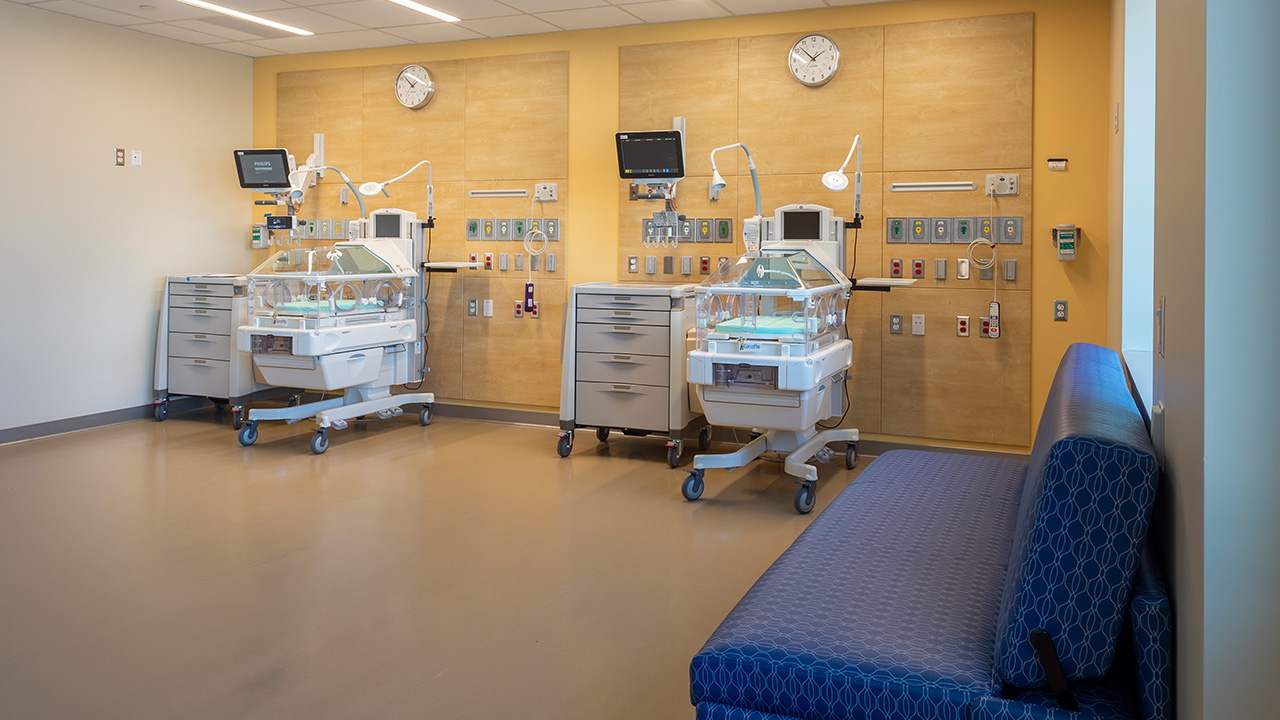 Children's Hospital Colorado, Colorado Springs NICU patient room