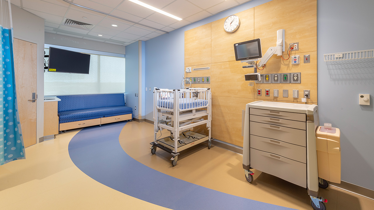 Children's Hospital Colorado, Colorado Springs NICU patient room