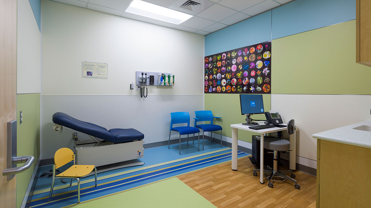 Exam room in the Multidisciplinary Clinic