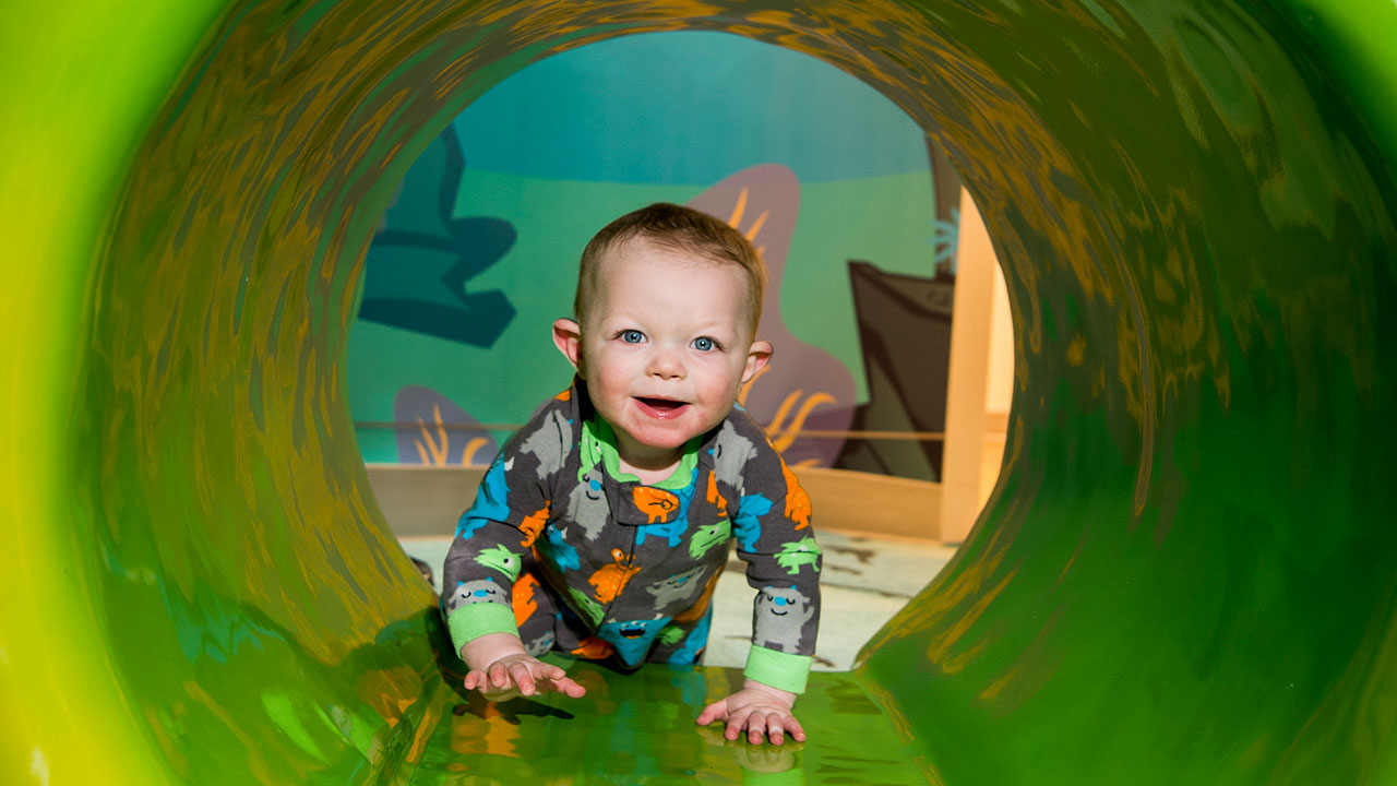 Patient playing at the Children’s Colorado Multidisciplinary Clinic