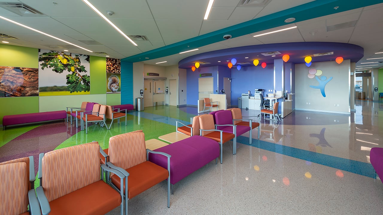 North Campus emergency care and urgent care waiting area