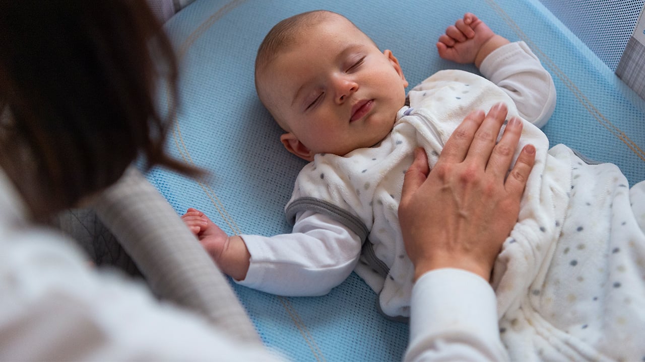 A sleeping baby