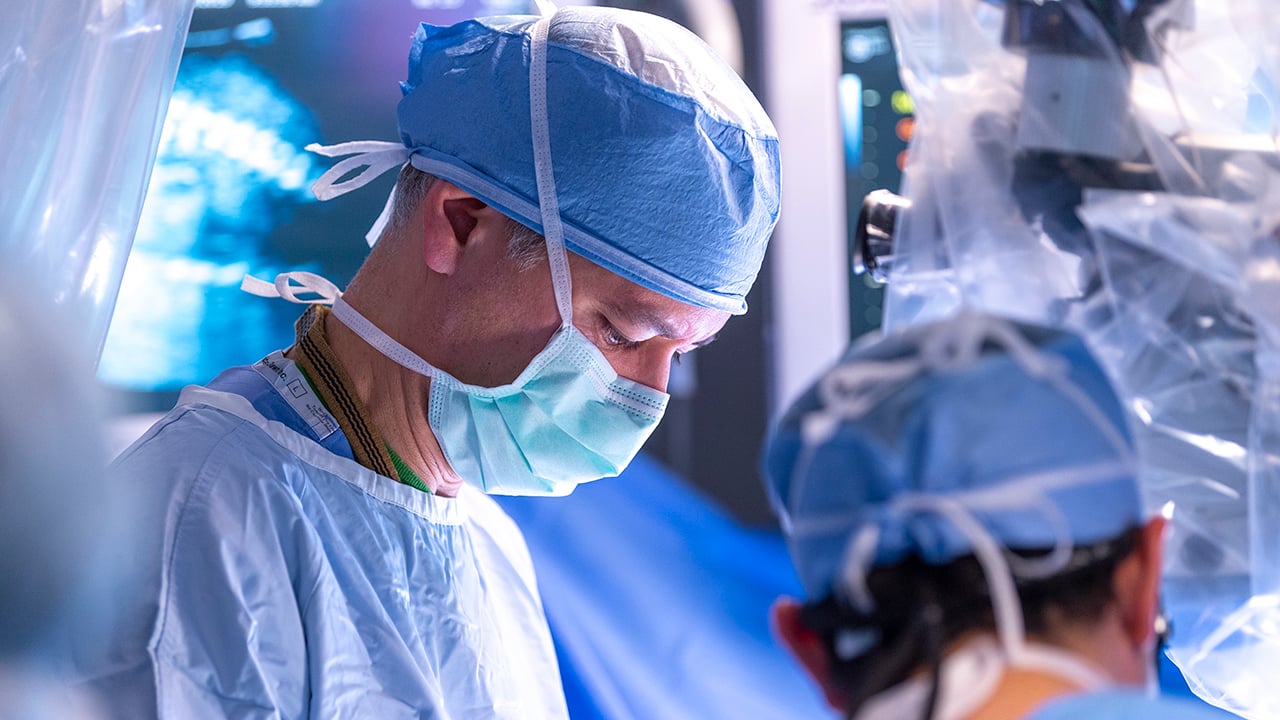 A doctor performs surgery at Children’s Hospital Colorado.