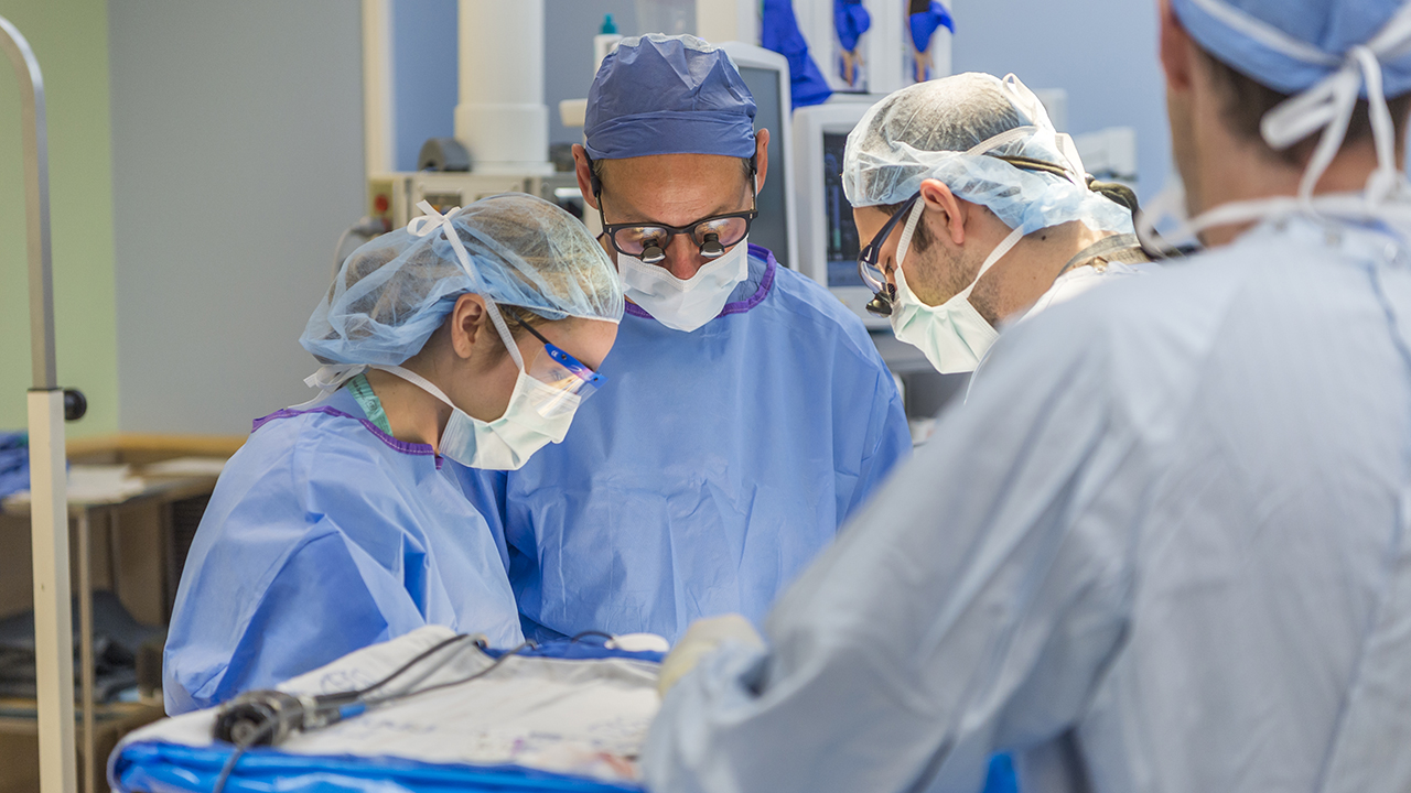 Dr. Duncan Wilcox performs surgery at Children's Hospital Colorado.